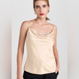 Jonathan Simkhai Night Night Scarlett Cowl Neck Cami Camisole XS